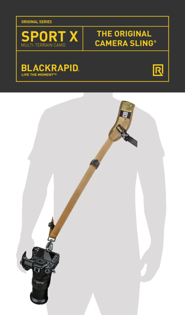 BLACKRAPID SPORT X CAMERA SLING - TERRAIN CAMO