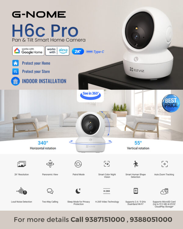 H6c Pro 2K+ (4MP) Wi-Fi Camera - Image 2