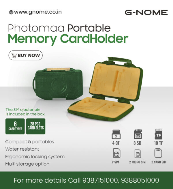 Photomaa Portable Memory CardHolder ( Green ) - Image 2