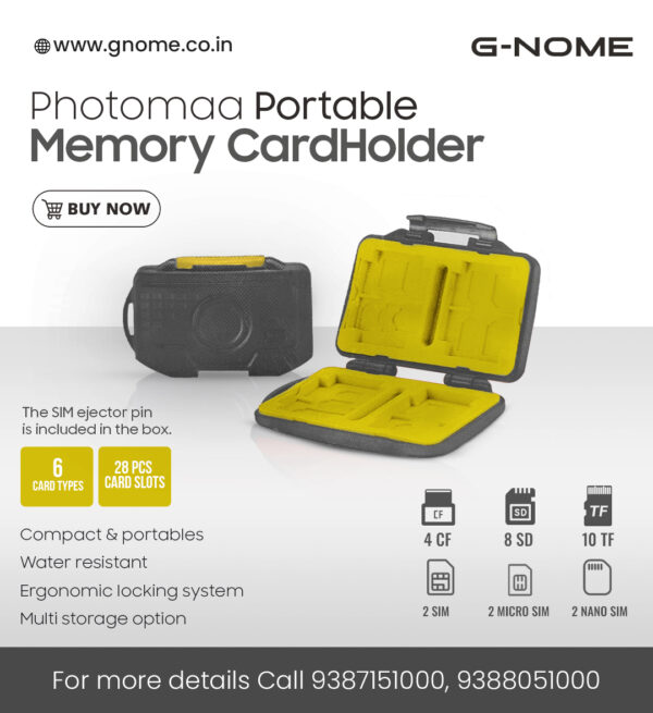 Photomaa Portable Memory CardHolder (Grey) - Image 2