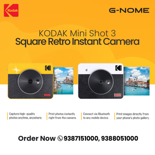 KODAK Mini Shot 3 Square Retro Instant Camera - Image 3